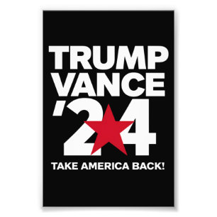 Trump Vance 2024 Vote Trump 2024 Election Photo Print