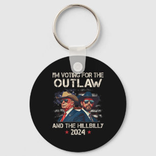 Trump Vance 2025 American Flag Outlaw Hillbilly Do Key Ring