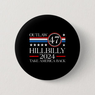 Trump Vance 2025 Donald Trump J.d. Vance Outlaw An 6 Cm Round Badge