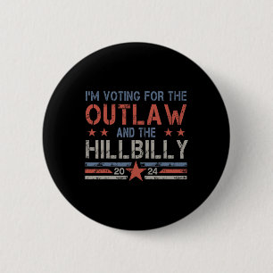 Trump Vance 2025 Donald Trump J D Vance Outlaw Hil 6 Cm Round Badge