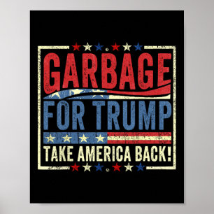 Trump Vance 2025 Proud To Be Garbyge Presidential Poster