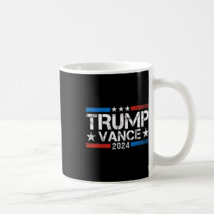 Trump Vance 2025 Retro Stripe Trump Jd Vance 1 Coffee Mug