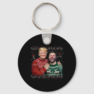 Trump Vance Brothers Funny Ugly Christmas Xmas Swe Key Ring