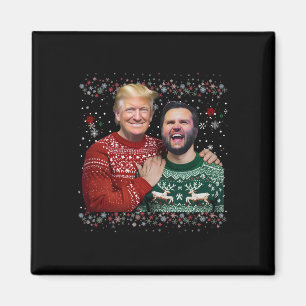 Trump Vance Brothers Funny Ugly Christmas Xmas Swe Magnet