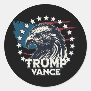 Trump Vance Classic Round Sticker