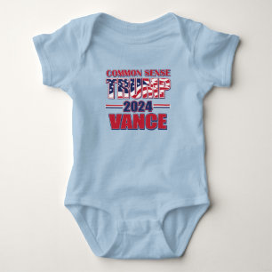 Trump Vance Common Sense Baby Bodysuit