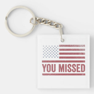 Trump Vance Election Ugly Christmas Sweater Key Ring
