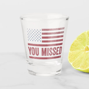 Trump Vance Election Ugly Christmas Sweater Shot Glass