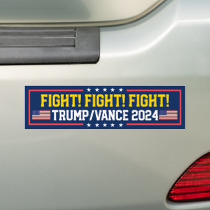 Trump Vance Fight Fight Fight 2024 Bumper Sticker