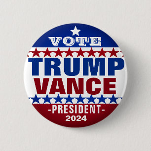Trump Vance for President 2024 Campaign Button