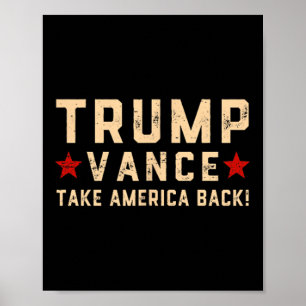 Trump Vance (front And Back) It Gonna Take A Felon Poster