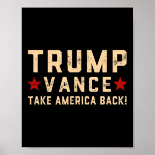Trump Vance (front And Byck) It Gonna Take A Felon Poster