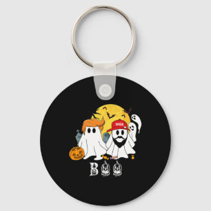 Trump Vance Halloween Ghost Boo Trump 2025 Key Ring