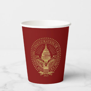 Trump Vance Inaugural Logo Inauguration Day 2025 Paper Cups
