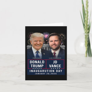 Trump Vance Inauguration Day 2025 Donald Trump Jd Card