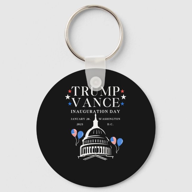 Trump Vance Inauguration Day  Key Ring (Front)