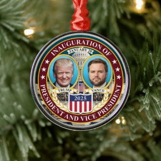 Trump - Vance Inauguration Jan 20, 2025 Christmas Metal Ornament