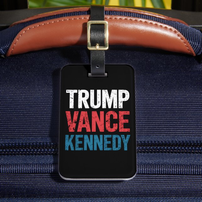 Trump Vance Kennedy 2024 Election Luggage Tag (Front Insitu 2)