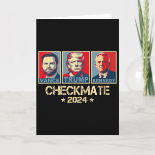 Trump Vance Kennedy Checkmate 2025 Election Republ Card