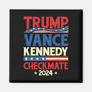 Trump Vance Kennedy Checkmate 2025 Election Republ Magnet