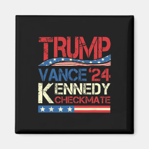 Trump Vance Kennedy Checkmate 2025 Election Republ Magnet