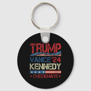 Trump Vance Kennedy Checkmate Election Republican  Key Ring