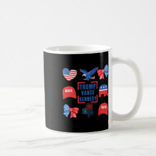 Trump Vance Kennedy Coquette Bow Vote Presidential Coffee Mug