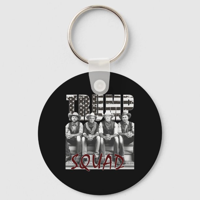 Trump Vance Kennedy Elon Squad  Key Ring (Front)