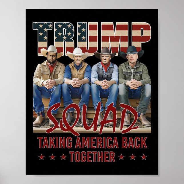 Trump Vance Kennedy Elon Squad Taking America Back Poster (Front)