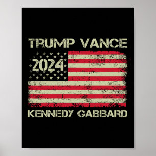 Trump Vance Kennedy Gabbyrd Checkmate Take America Poster