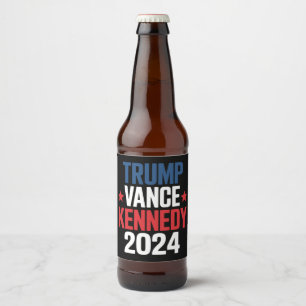 Trump Vance Kennedy President 2024 Election Beer Bottle Label