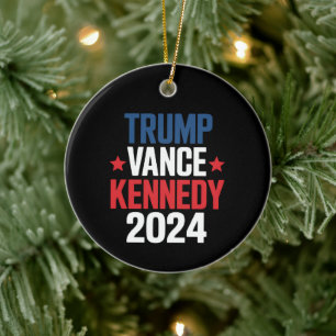 Trump Vance Kennedy President 2024 Election  Ceramic Ornament