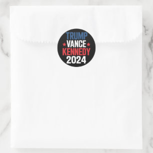 Trump Vance Kennedy President 2024 Election Classic Round Sticker