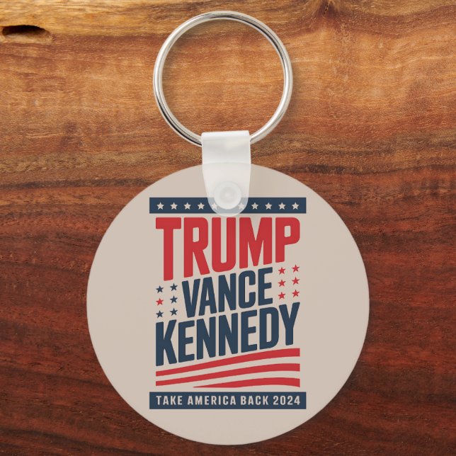 Trump Vance Kennedy Take America Back 2024  Key Ring (Front)