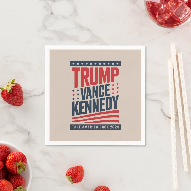 Trump Vance Kennedy Take America Back 2024  Napkin (Insitu)