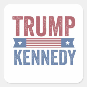 Trump Vance Kennedy take America back again Square Sticker