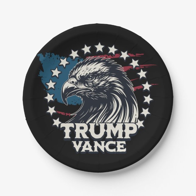 Trump Vance Paper Plate (Front)