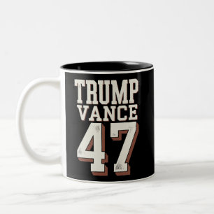 Trump Vance President Vintage Trump Wins Two-Tone Coffee Mug