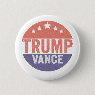 Trump Vance Republican American Election Vote Gift 6 Cm Round Badge