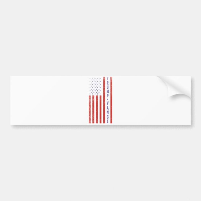Trump Vance Republican American Election Vote Gift Bumper Sticker (Front)