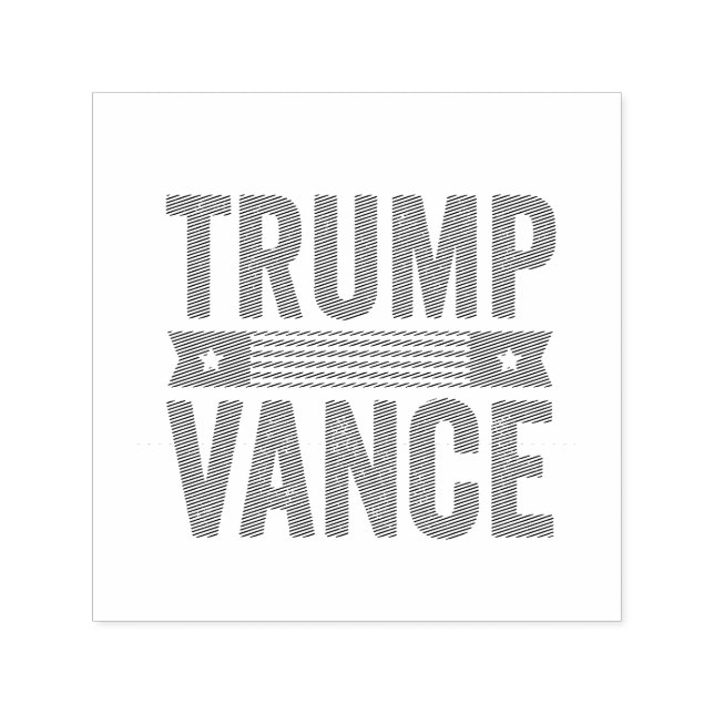 Trump Vance Republican American Election Vote Gift Self-inking Stamp (Design)