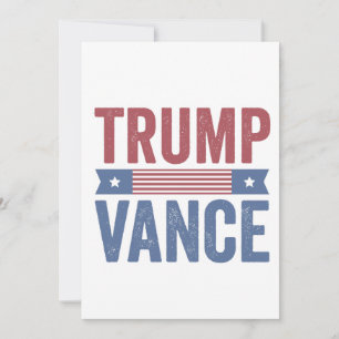 Trump Vance Republican American Election Vote Gift Thank You Card