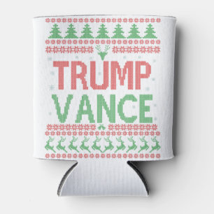 Trump Vance Republican Ugly Christmas Sweater Xmas Can Cooler