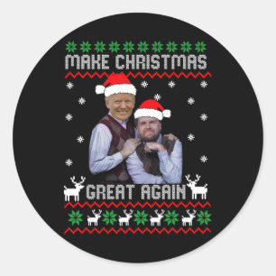 Trump Vance Shirt Brothers Make Christmas Great Ag Classic Round Sticker
