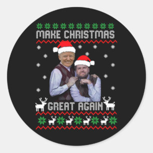Trump Vance Shirt Brothers Make Christmas Great Ag Classic Round Sticker