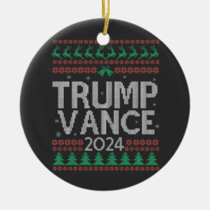 Trump Vance Take America Back Election Vote USA Ceramic Ornament