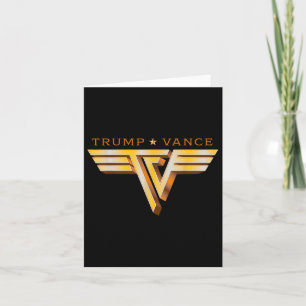 Trump Vance Tv Rocker Gold Logo Vintage Trump Vanc Card