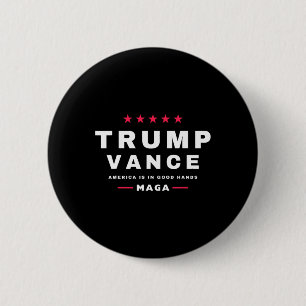 Trump Vance We Won Inauguration Day 47th President 6 Cm Round Badge