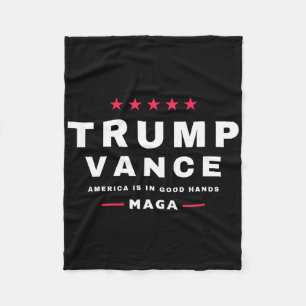 Trump Vance We Won Inauguration Day 47th President Fleece Blanket