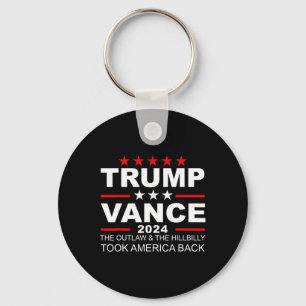 Trump Vance We Won Outlaw Hill Took Byck  Key Ring